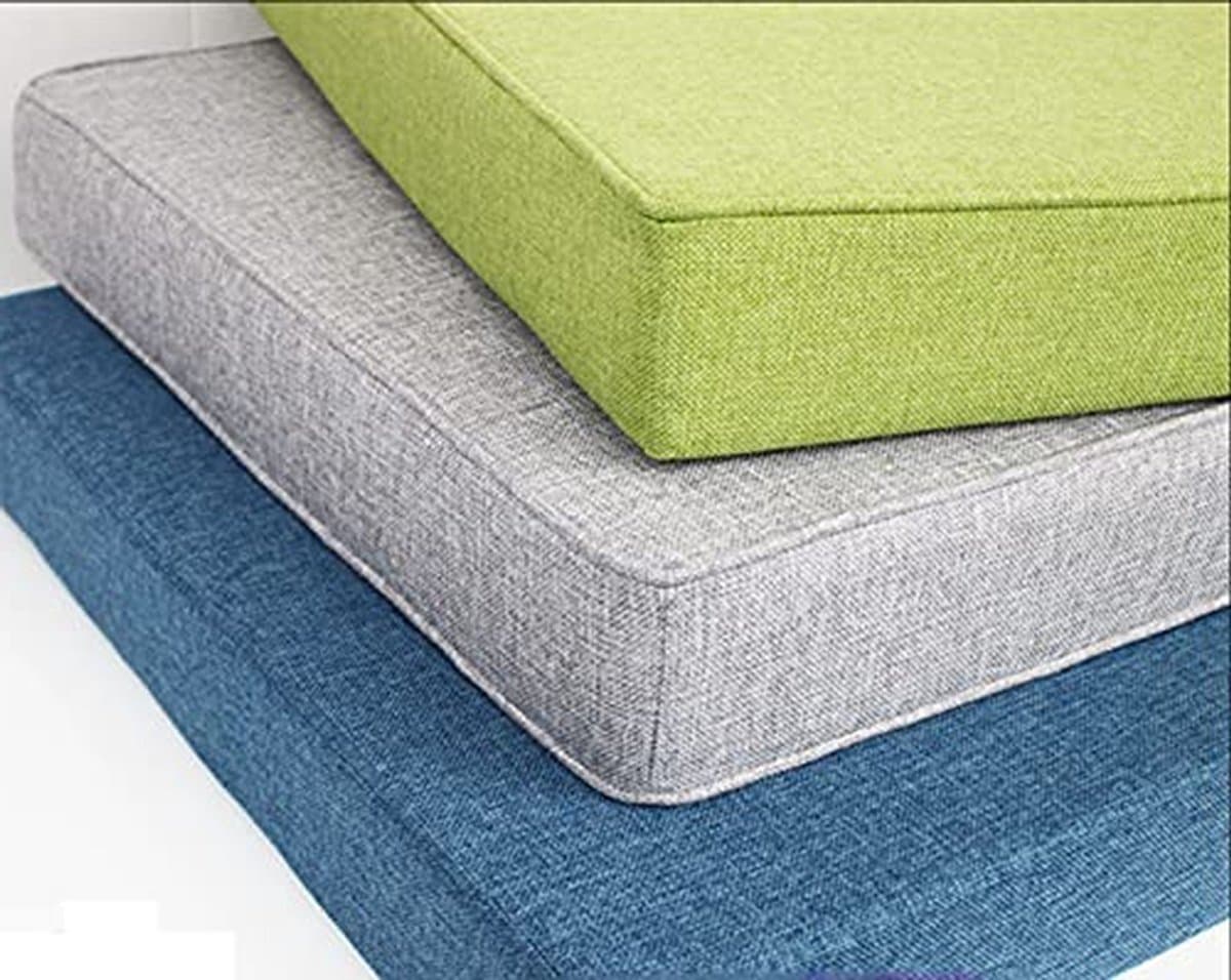 Bankkussen Buiten - Zitkussen Lange Bank - Comfortabel Zitten - Antislip & Wasbaar - 120 cm - Wit
