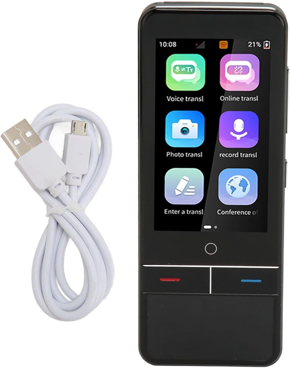 Slimme Vertaler - Taal Apparaat - Wereldwijd Communiceren - 139 Talen - 3 Inch Touchscreen - Zwart
