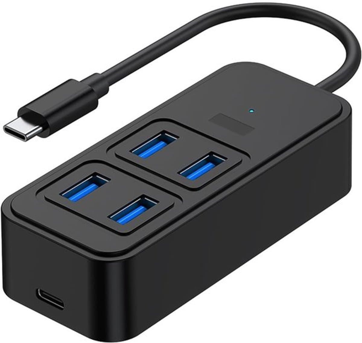 USB-uitbreidingshub met een krachtige oplaadcapaciteit - snelle gegevensoverdracht - USB 3.0-uitbreider voor laptop, flashdrive, HDD, console, printer