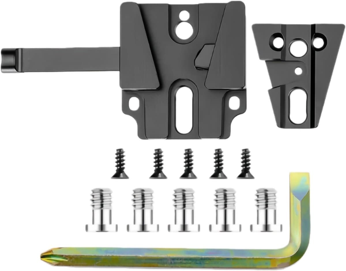 Batterijplaat - V-mount adapter - Video opnames - Snelle wissel - 8 x 5 x 2 cm - Zwart