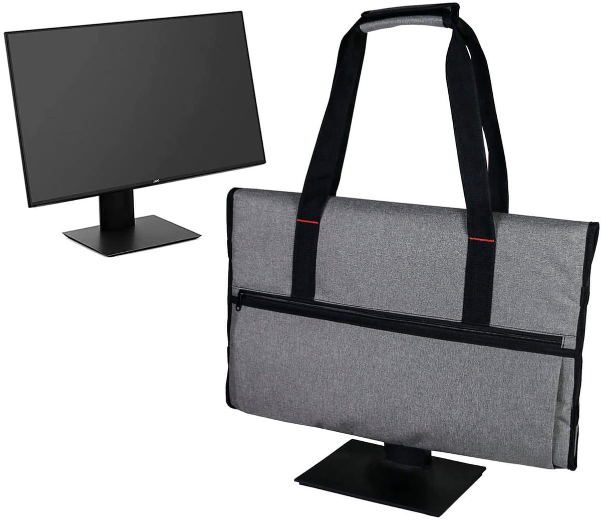 iFCOW Draagtas voor desktop-computer, 24 inch draagbare desktop- computer- opbergtas monitor- stofbescherming met handgreep riem