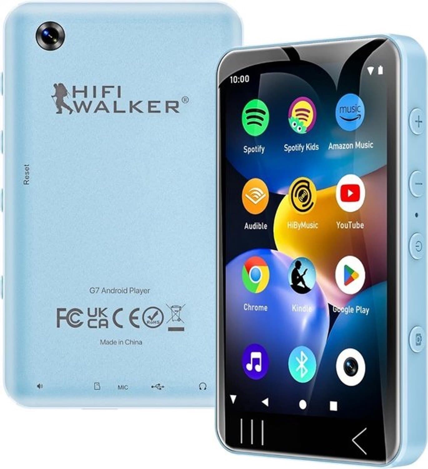 Draagbare muziekspeler met touchscreen, wifi en Android - MP3/MP4-speler met luidspreker