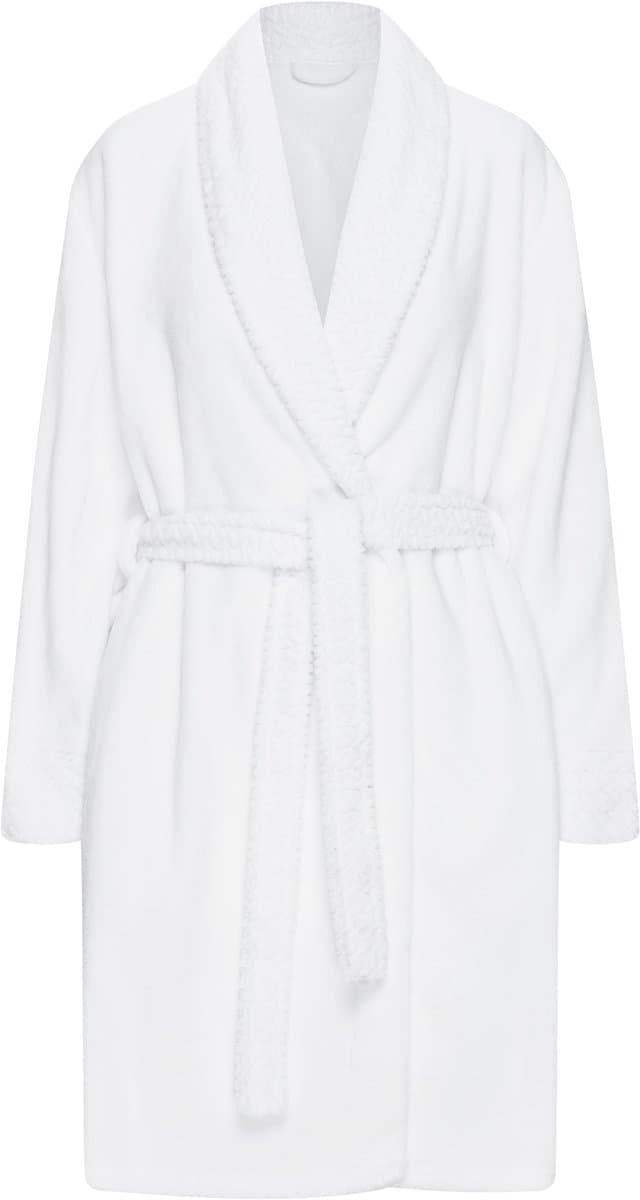 Esotiq Jolanda - Damesbadjas - Wit - L/XL - Met ceintuur