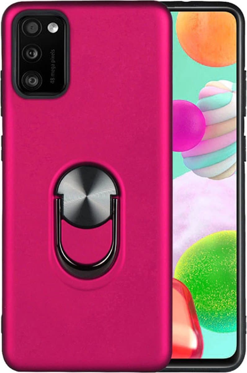 Hoesje Geschikt Voor Samsung Galaxy A41 hoesje Shockproof Armor case - back cover – TPU – Roze