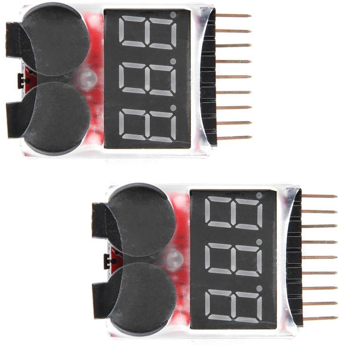 RC Lipo batterijmonitor met alarm en tester voor 1-8 S batterij