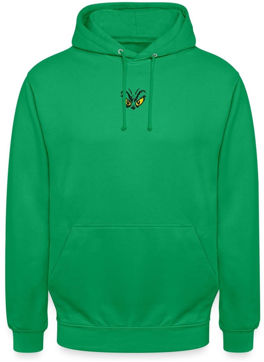 The Grinch Borduurontwerp Grinch Ogen Hoodie Unisex