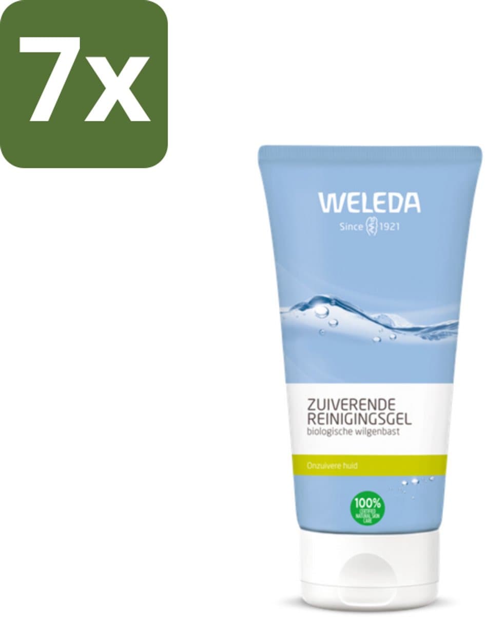 WELEDA - Reinigingsgel Zuiverend - Voor onzuivere huid - 100 ml - Bulkverpakking - 7 stuks