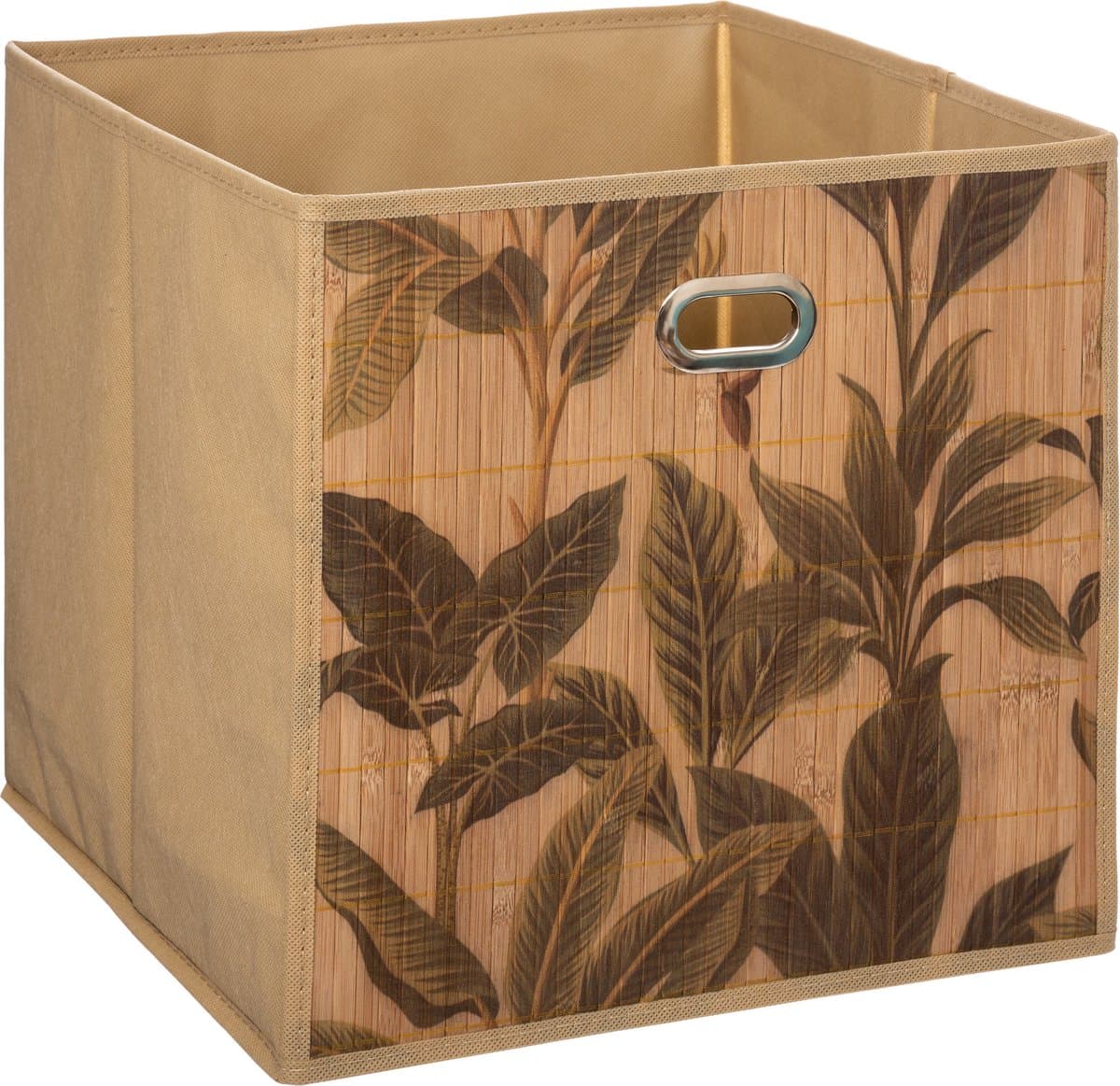 5five Bamboe Opbergmand - 31 x 31 cm, bedrukt