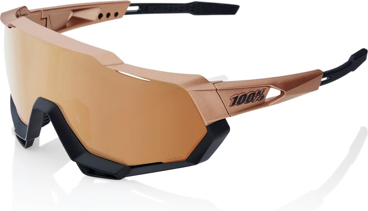 100% Speedtrap - Matte Copper Chromium/Black - HiPER Copper Mirror Lens