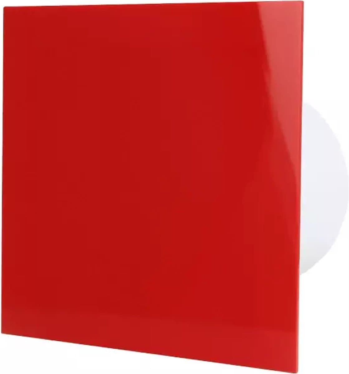 Badkamer ventilator Ø125mm - Met trekkoord en stekker - Muurventilator - Badkamerventilator - CE ventilator - Zeer stil (26dB) - Kunststof front