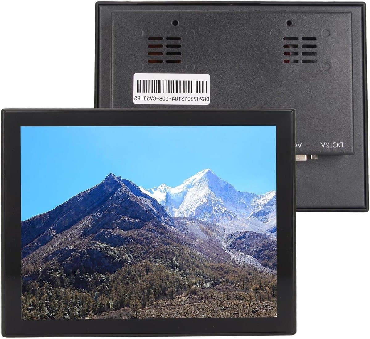 8 Inch Draagbare Capacitieve Touchscreen Monitor LED IPS Wandmontage HDMI VGA USB AVI R L BNC IP65 Waterdicht EU-Stekker .