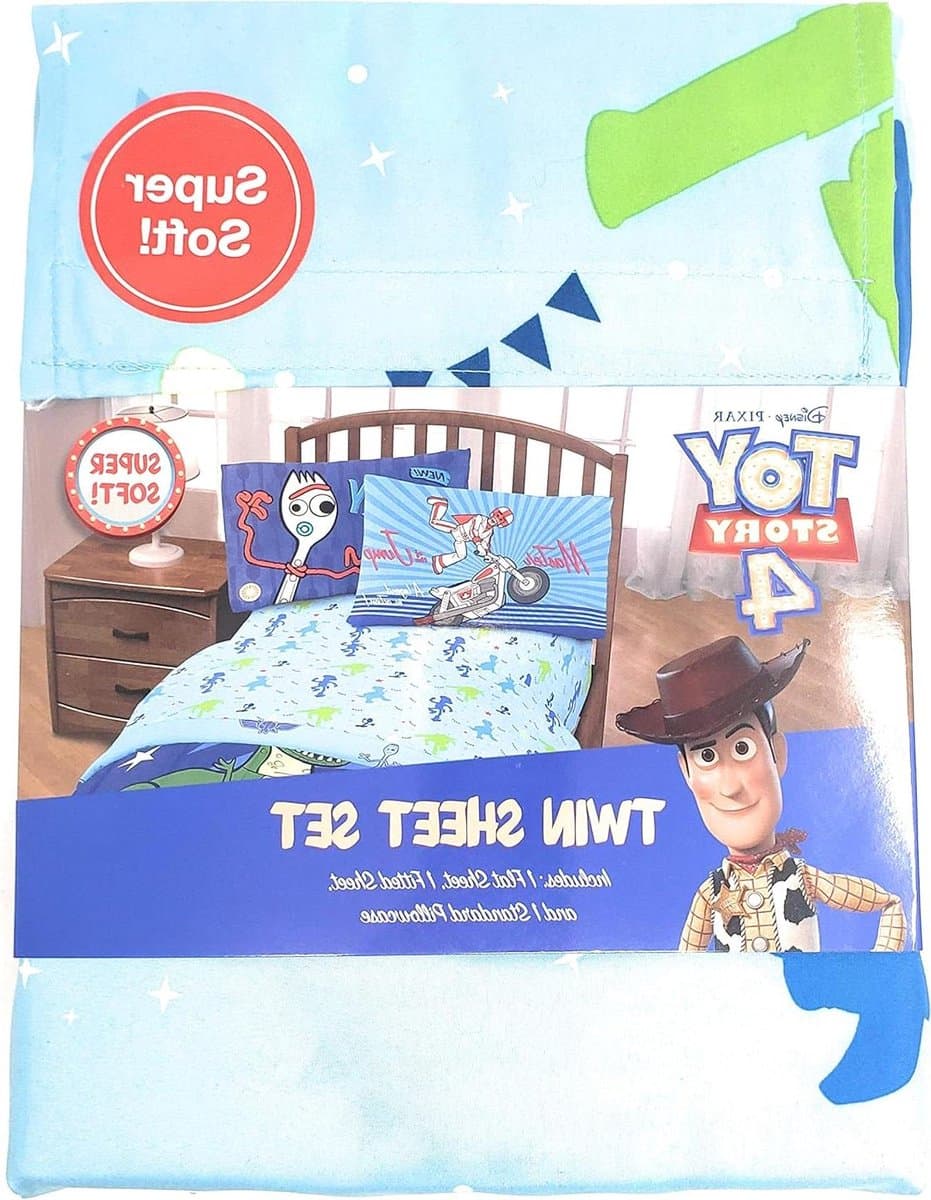 Toy Story Laken Set - Beddengoed Kinderen - Kinderkamer Aankleden - 3 Delige Set - Twin Size - Blauw