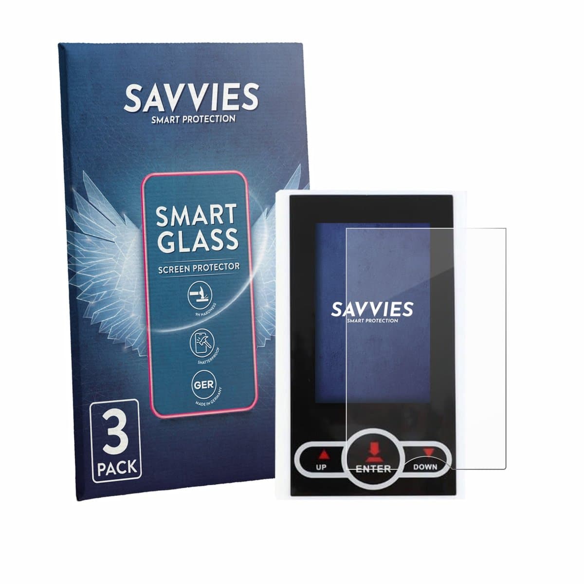 3 Stuks Savvies Screenprotector - geschikt voor QuivyLivy Speedometer - beschermfolie glas transparant