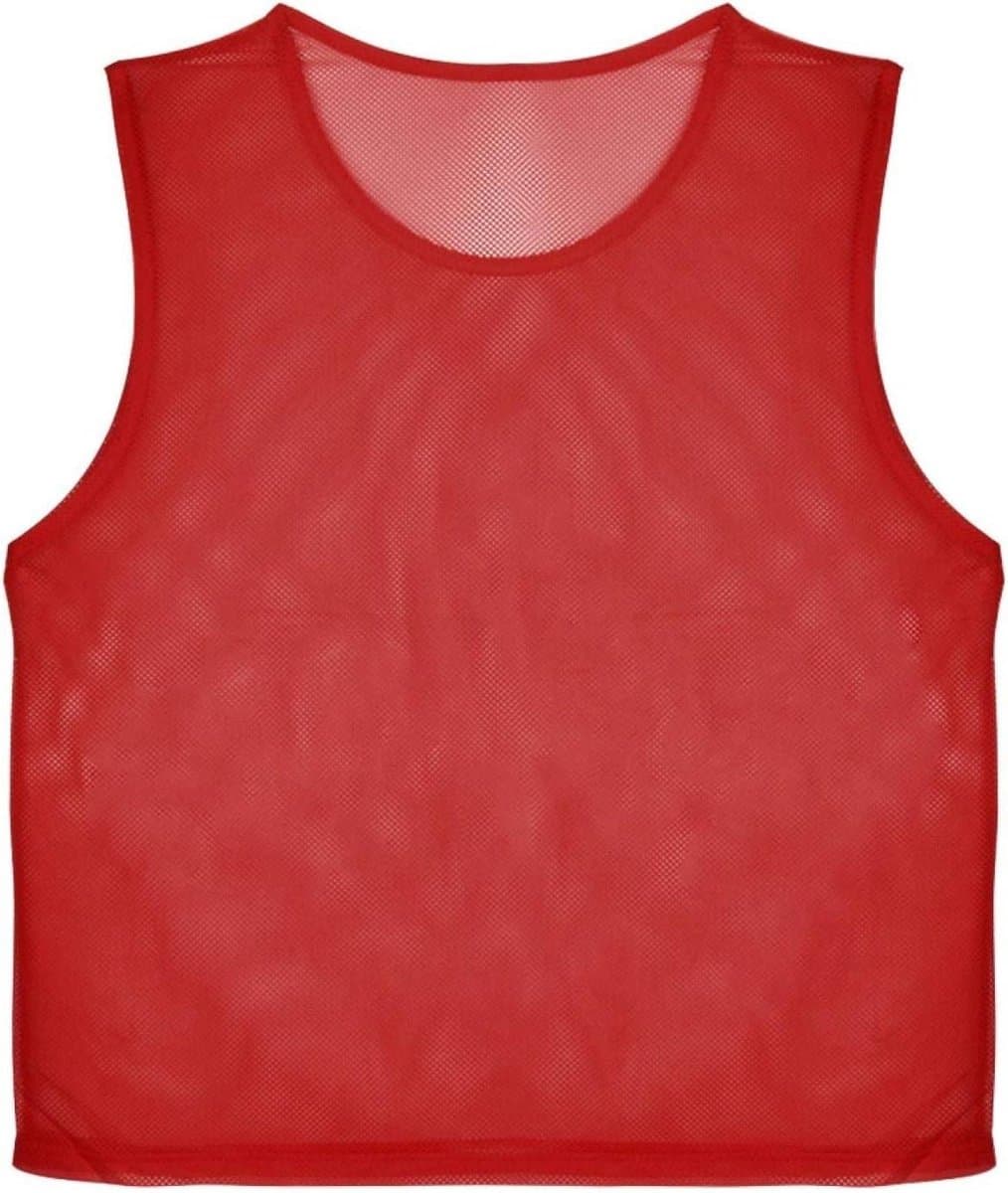 Trainingsvesten Set - Sport Bibs Team Vests - Team Sport Training - Ademend Mesh Materiaal - 12 Stuks - Verschillende Kleuren
