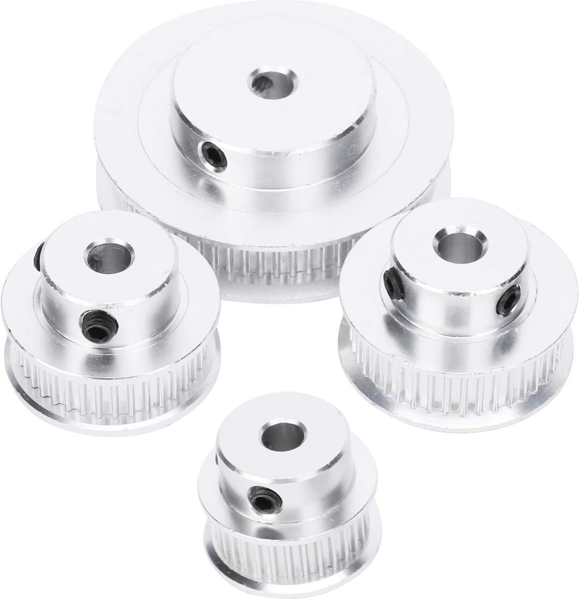 Allecto - Synchrone Wiel - Timing Katrol - Hoge Veiligheid - 4 Stuks - 30/36/40/60 Tanden - Geschikt voor 3D Printers en Freesmachines - Aluminium