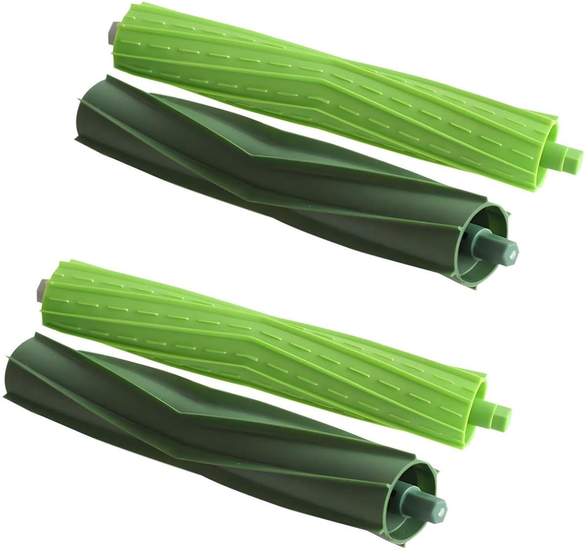 Dailygoods- Borstels Set van 2 - Reserveonderdelen voor iRobot E-serie - Rolborstels - Rubber - Hoogwaardig materiaal - Verbeterde zuigkracht - Stofzuigerborstels