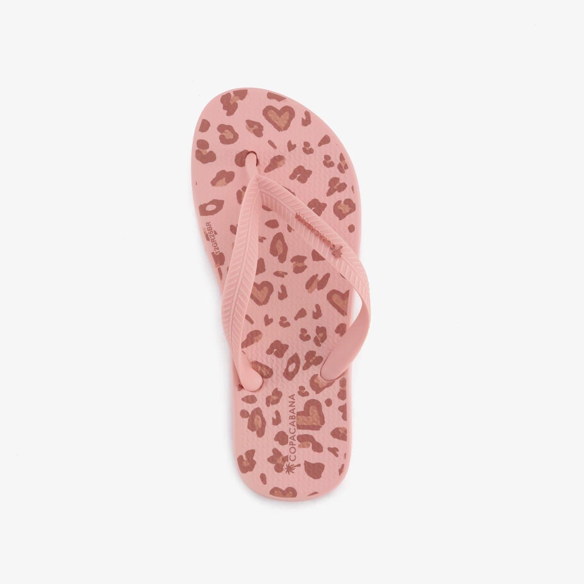 Copacabana kinder slippers met hartjes roze - Maat 31