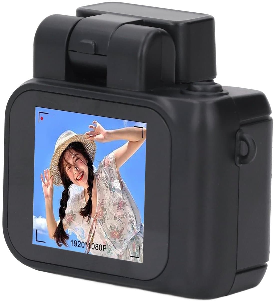 Dailygoody - Mini Digitale Camera's Sleutelhanger - 1080P HD Micro DV - Draagbare Kettingcamera - Compact formaat - Flitslicht - Voor binnen en b
