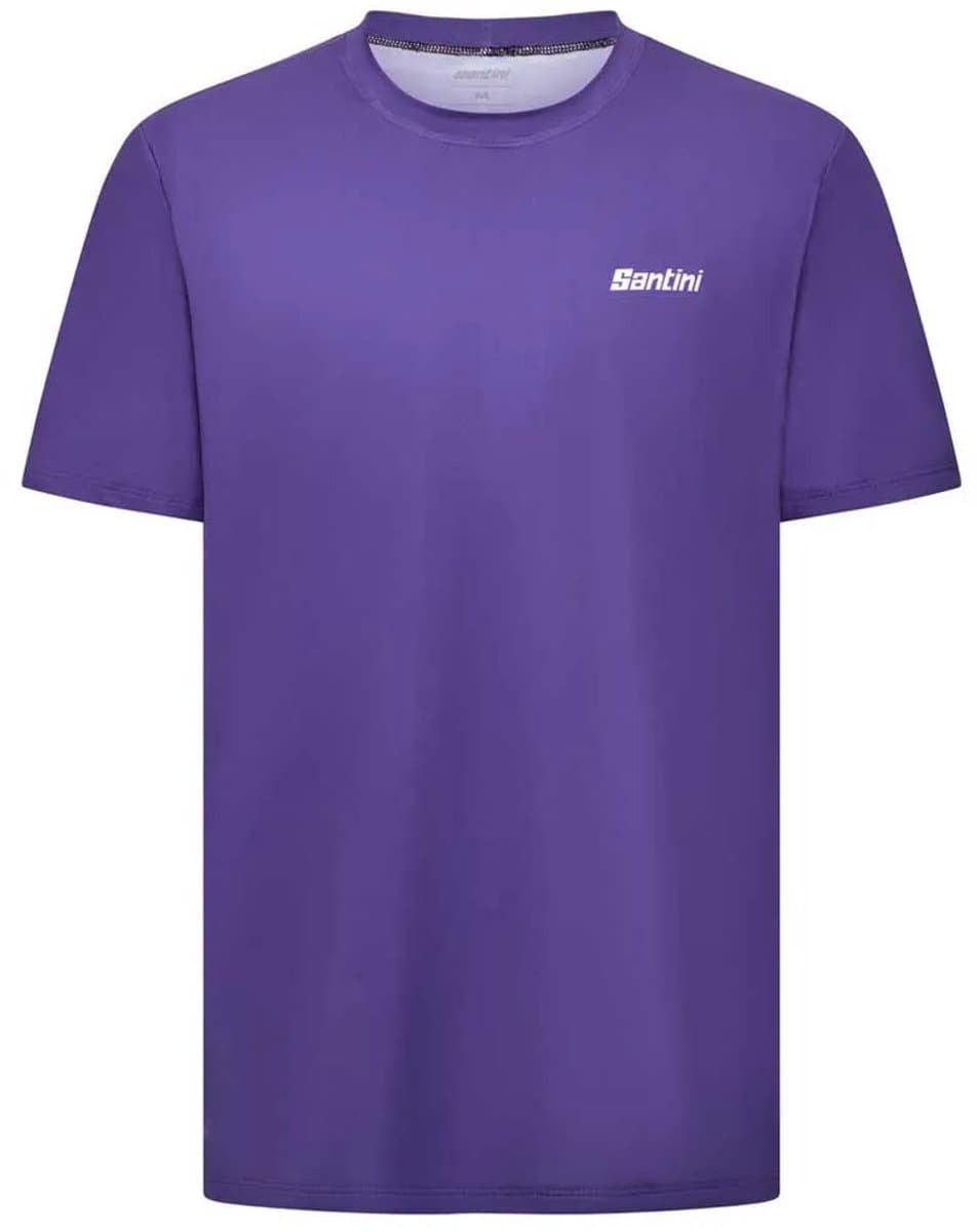 Santini Stream T-shirt Met Korte Mouwen Paars M Man