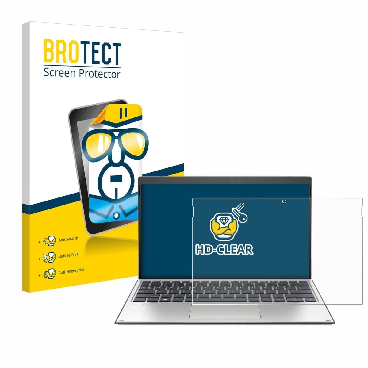 BROTECT - Screenprotector voor HP Elite x2 G4 - Folie Beschermfolie transparant 2 Stuks