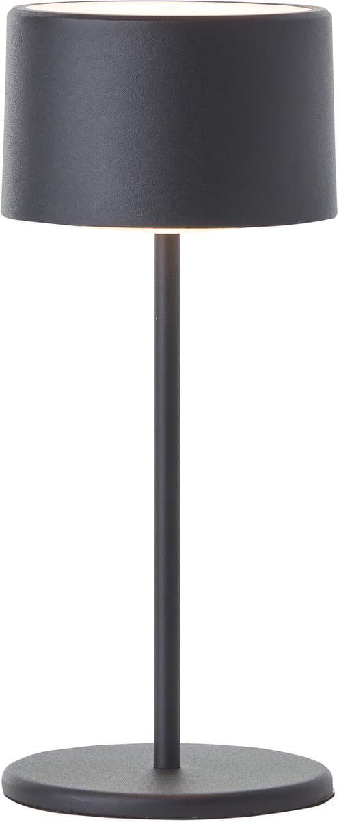 Brilliant Led Tafellamp Batterij, 210 Lm Touchdimmer, 3000K, 21 Cm, Metaal, Zwart