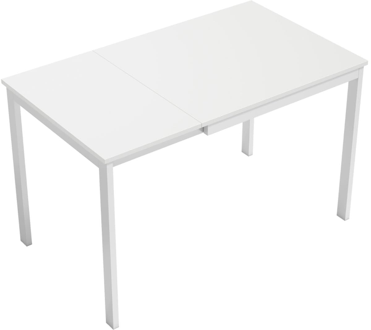 Eettafel - Uitschuifbaar Van 80-120 cm - Voor 4-6 Personen - Ruimtebesparende Keukentafel Met Gemakkelijke Uittrekfunctie - Naturel