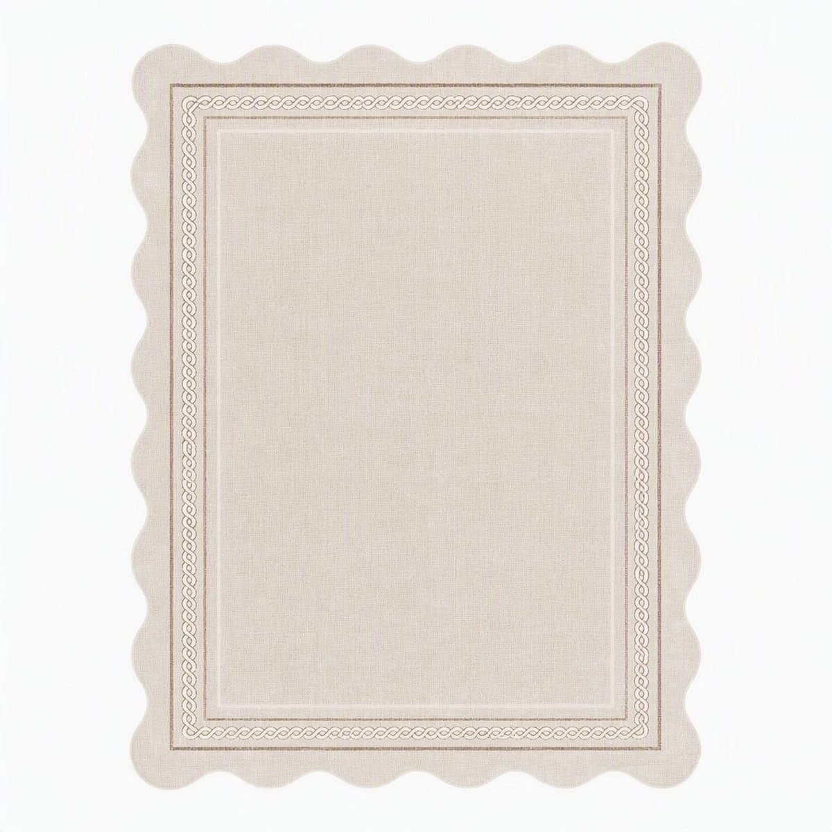 Nutrella Tapijt - Vloerkleed- 160 x 230 cm - Kunstwol - Wasbaar - Modern effen ontwerp - Opvouwbaar - Huisdiervriendelijk - Beige