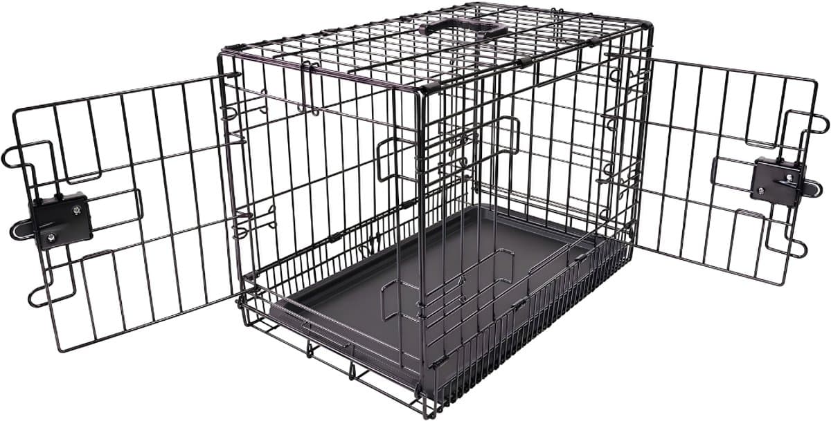 SP® Hondenbench - Kleine Maat - Bench voor Honden - Hondenbench Opvouwbaar - Zwart - 56cm x 33cm x 41 cm