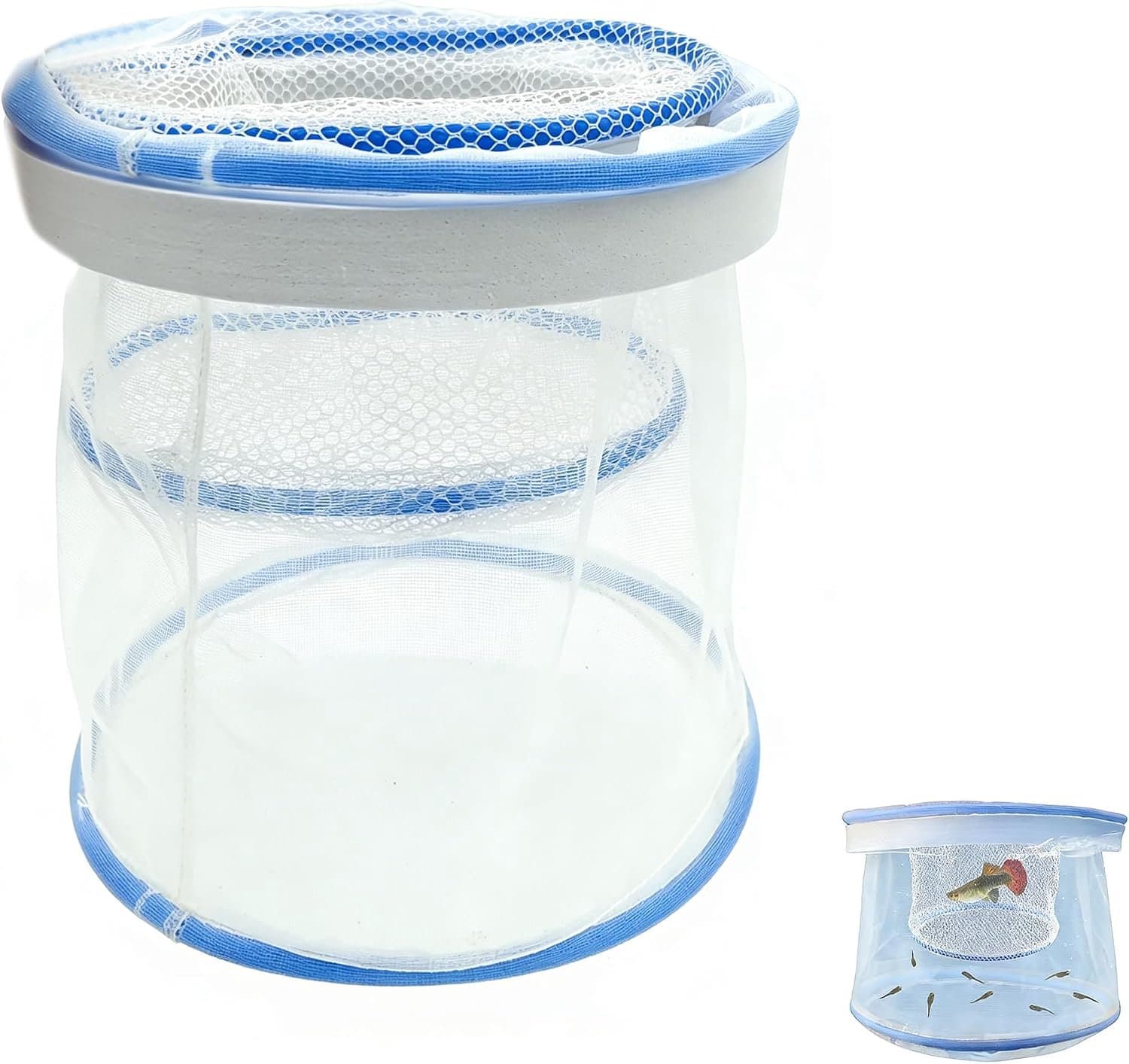 ZAHD Aquarium Nursery Insulation Box Grow Net Fish Grow Net Double Layer Grow Net Fish Insulation Mesh Box for Aquarium - ShopVlot