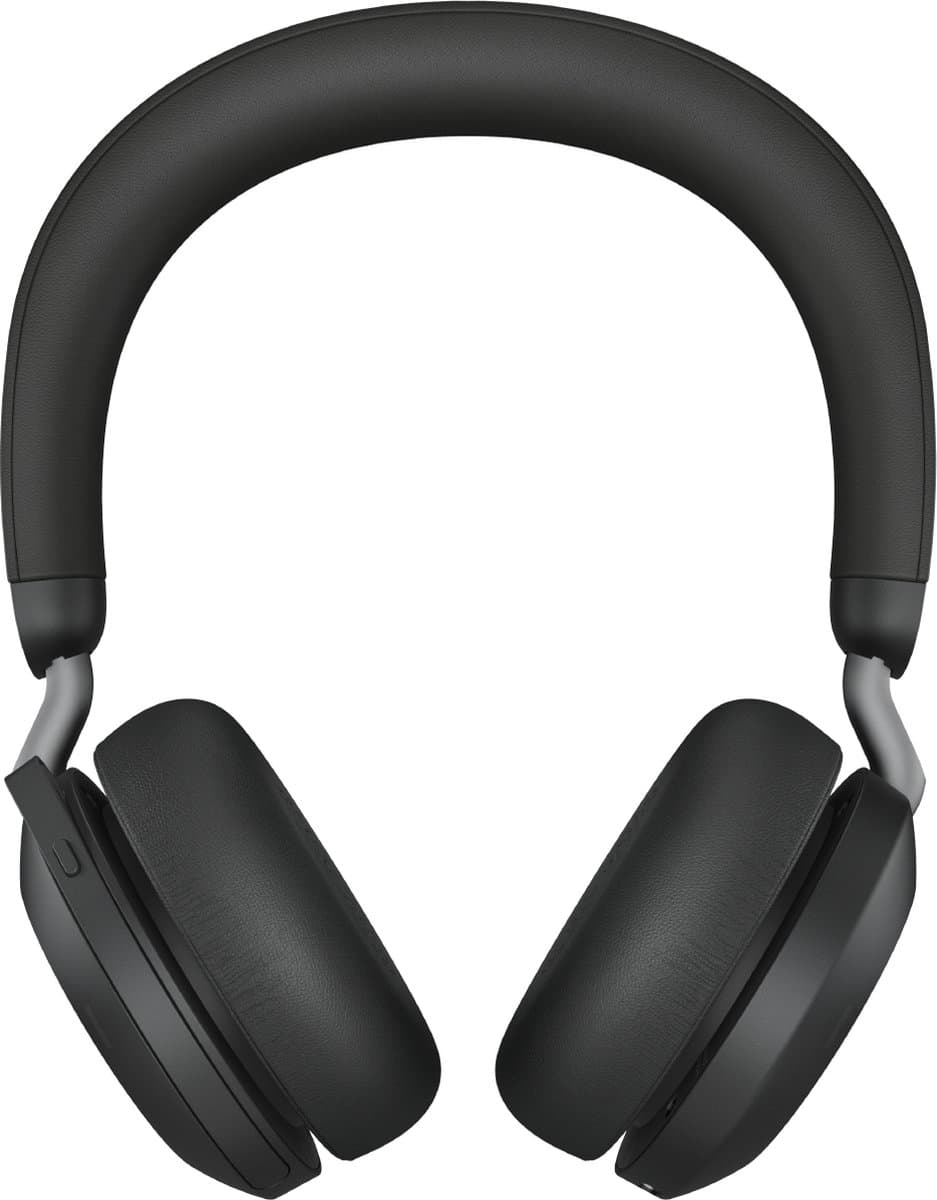 Jabra Evolve2 USB A MS TEAMS 75 Draadloze Office Headset met oplaadstandaard Zwart