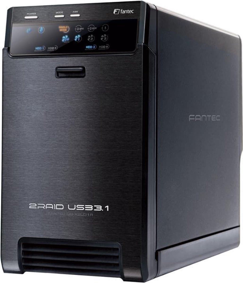 Fantec QB-X2U31R 3.5'' HDD-behuizing Zwart
