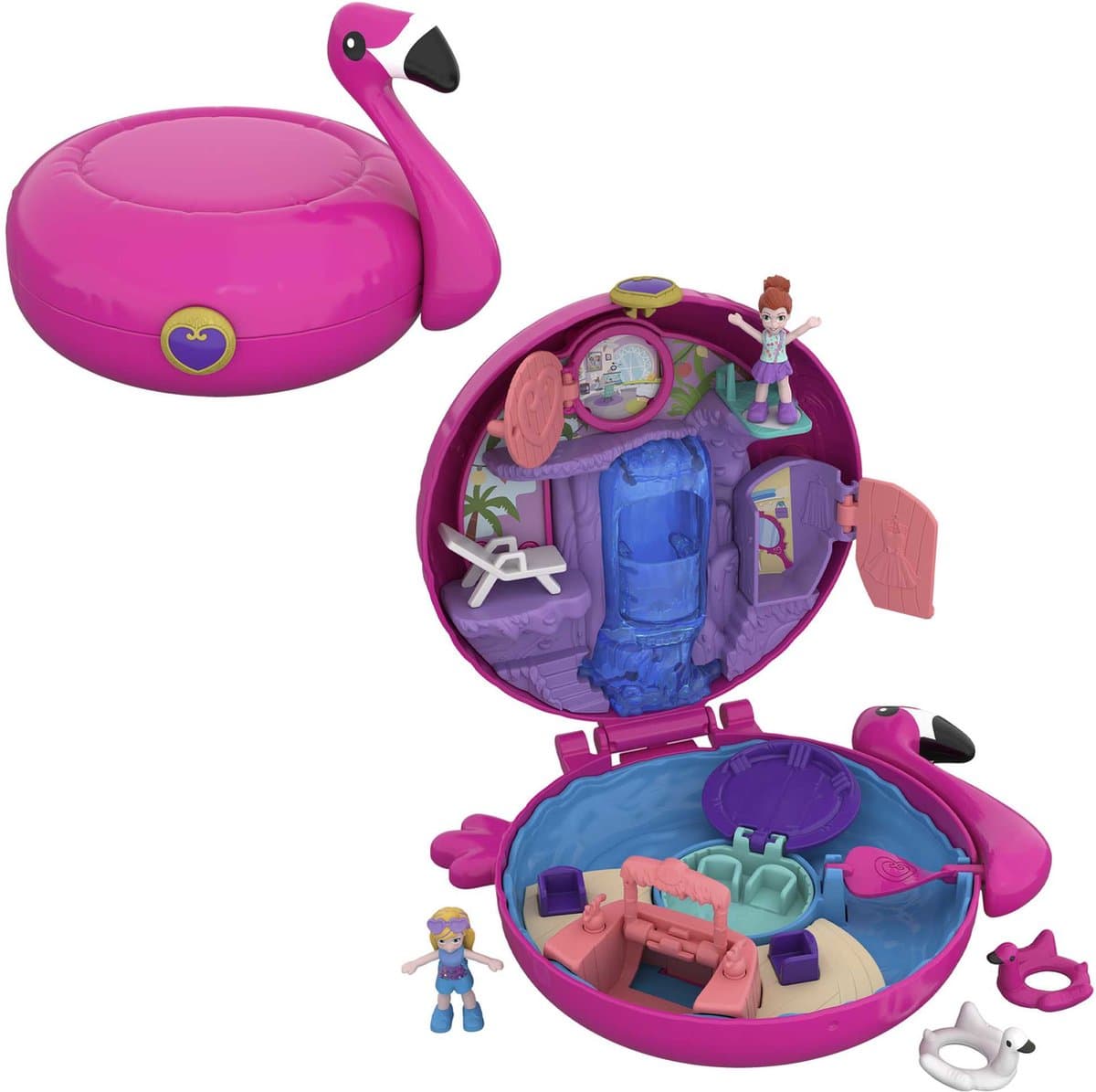 Polly Pocket Big Pocket World Flamingo Floatie Micro