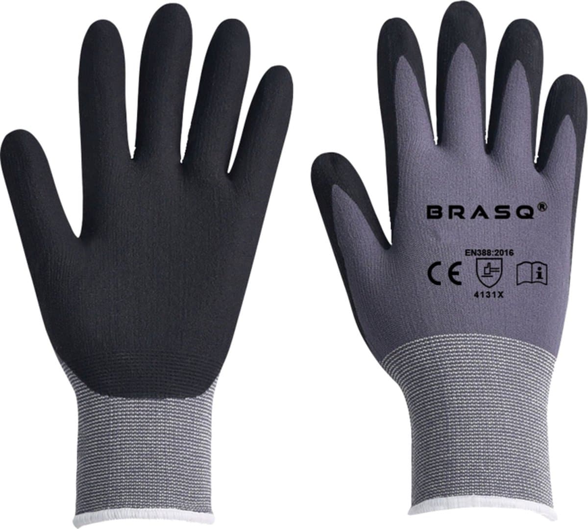 Nylon handschoen maat 10 met NFT coating 1 paar/ per seal
