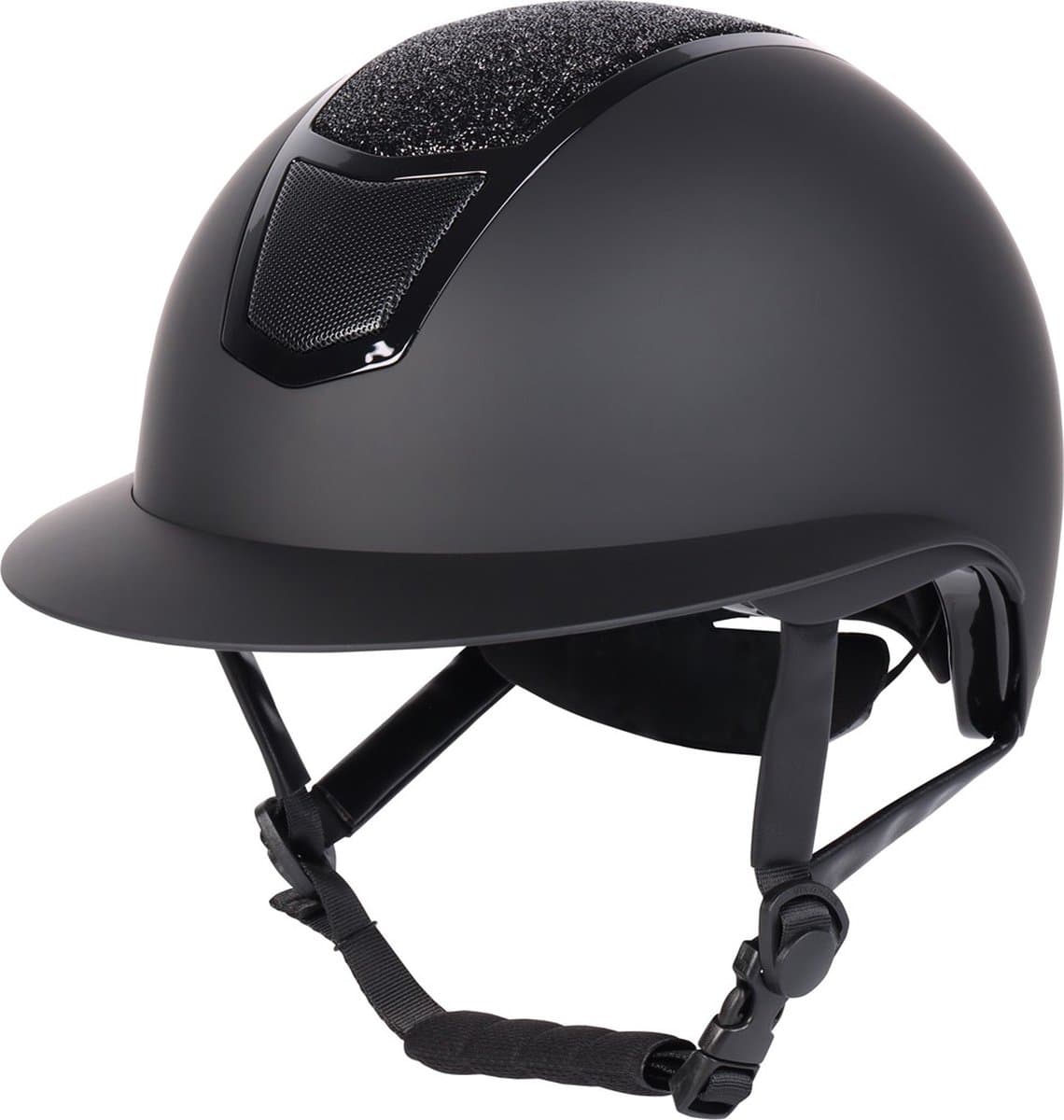Harry's Horse - Veiligheidscap - Mont Blanc - Sparkle - Zwart / Zwart - 56-58