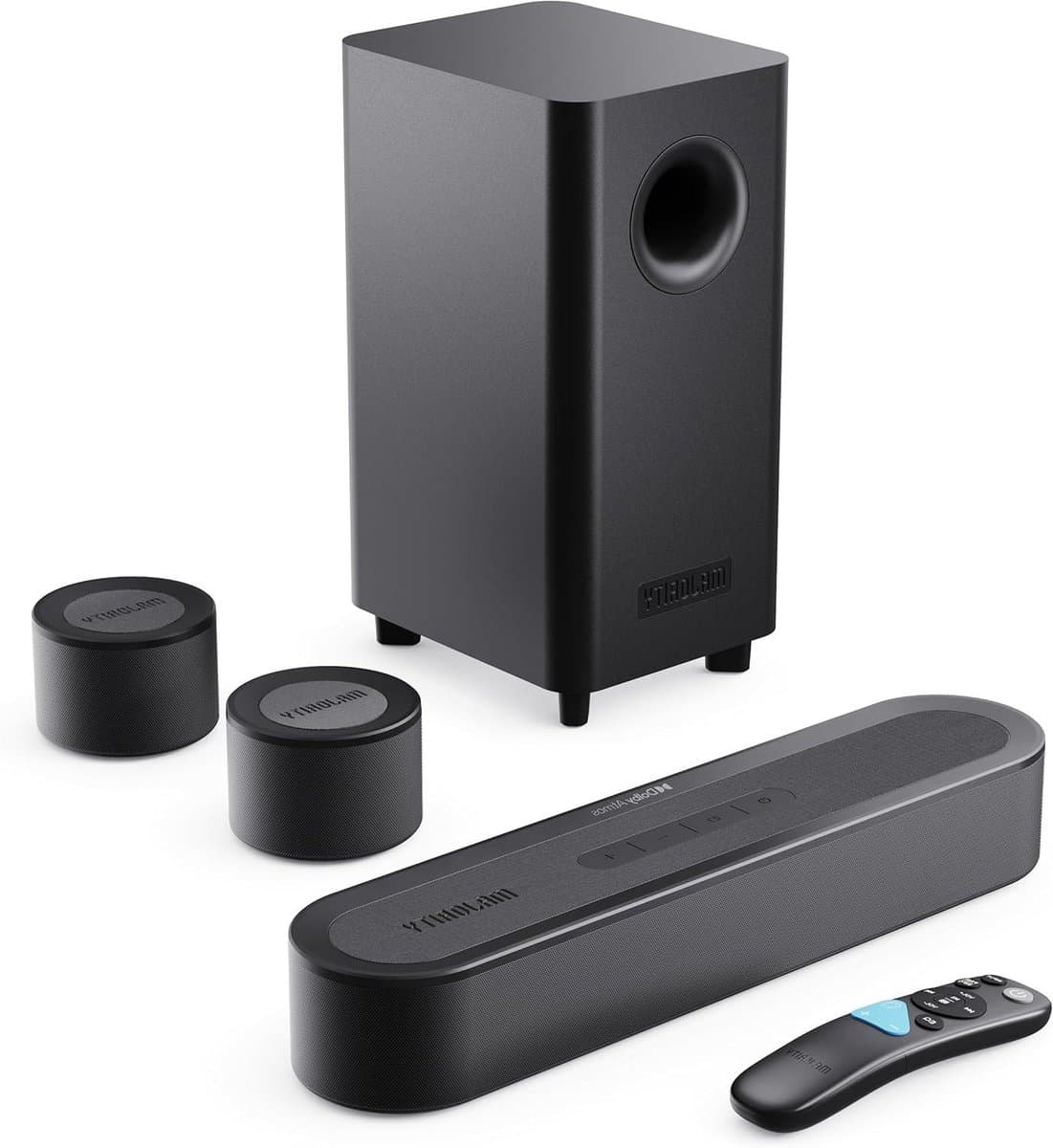 Soundbar Systeem - Home Cinema - Film Geluid - 5.1 Atmos Geluid - 40.5 cm - Zwart