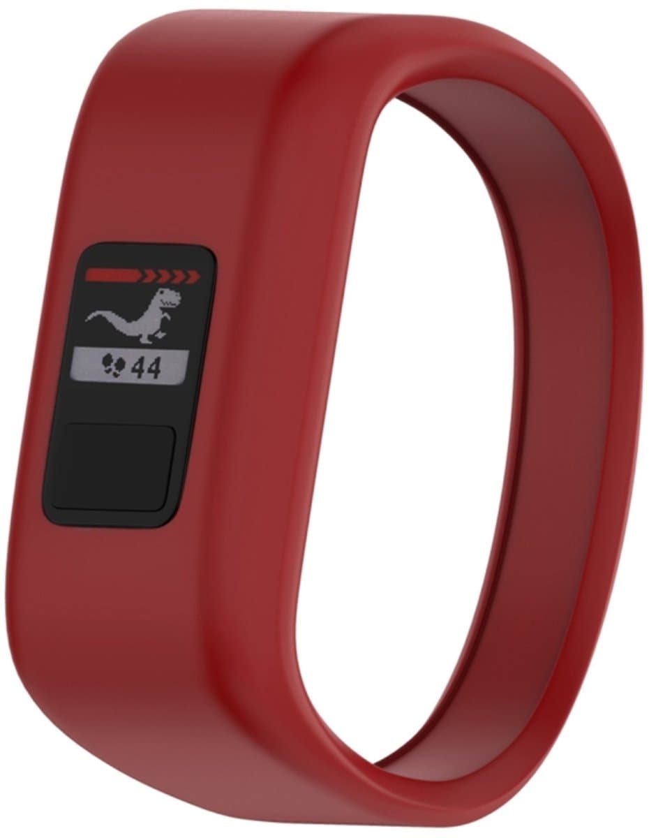 Siliconen sport polsband voor Garmin Vivofit JR, maat: klein (rood)