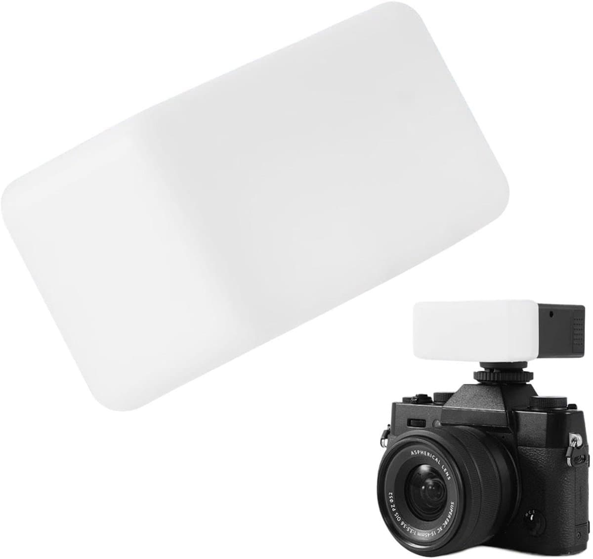 Camera Diffuser - Zaklamp Box - Fotografie Verbeteren - Draagbaar Ontwerp - 6.4 x 3 x 2.3 cm - Wit
