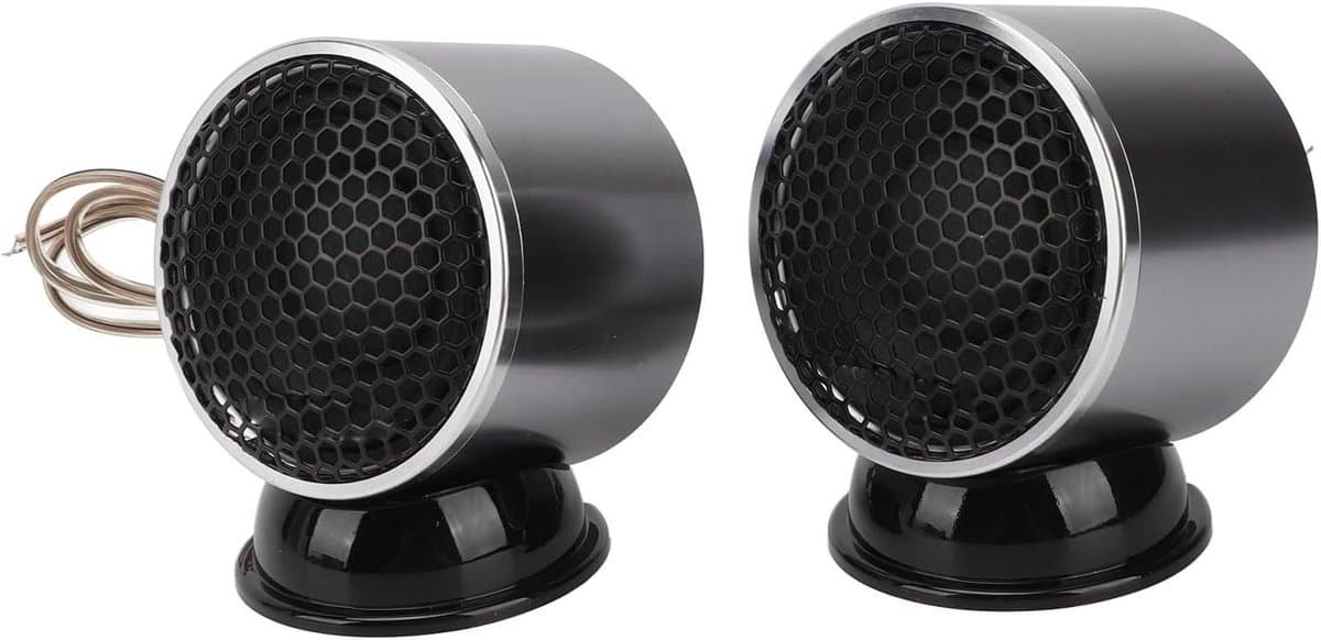 Auto Middentonenluidspreker - Autoluidspreker HIFI - Auto Geluid Verbeteren - 360 Graden Stereo Surround - 25 Inch - Zwart