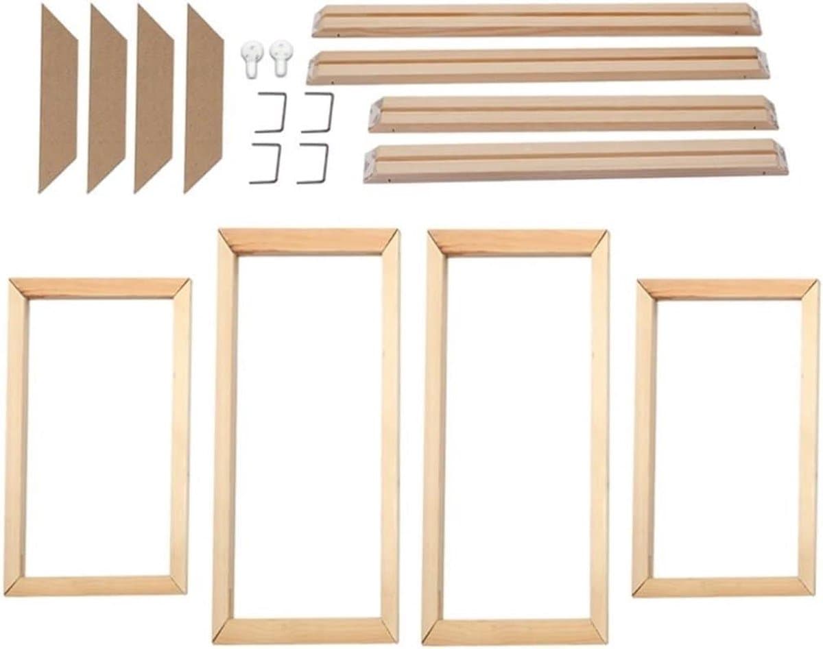Houten Fotolijst - Canvas Frame - Muur Decoratie - DIY Montage - 70x80 cm - Natuurlijk