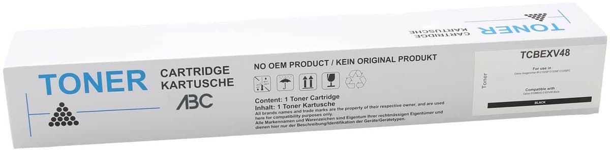 ABC huismerk toner geschikt voor Canon C-EXV48 zwart voor Canon Imagerunner IR C1325 IR C1325iF IR C1335 IR C1335iF IR C1335iFC