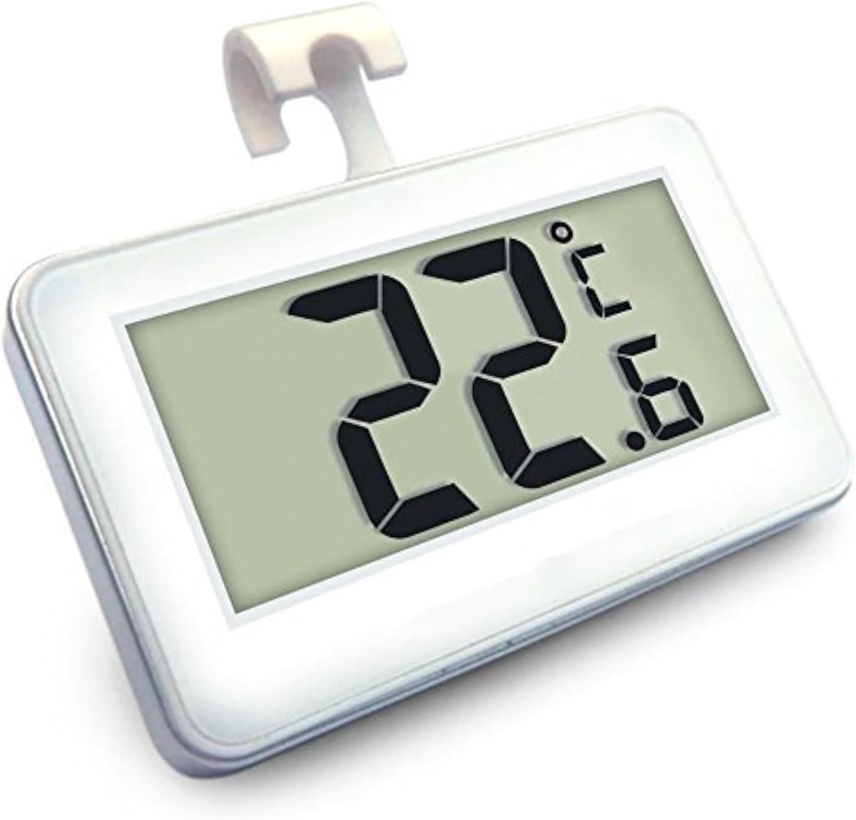 Digitale Vriezerthermometer - Koelkast Monitor - Temperatuur Bewaken - Drie Plaatsingsmodi - 78 x 68 cm - Wit
