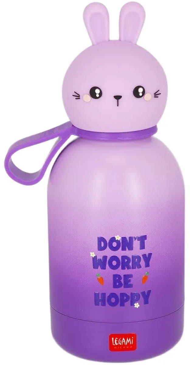 Legami Hot&cold Bff Bunny 310 Ml Thermosfles Paars Kinderen