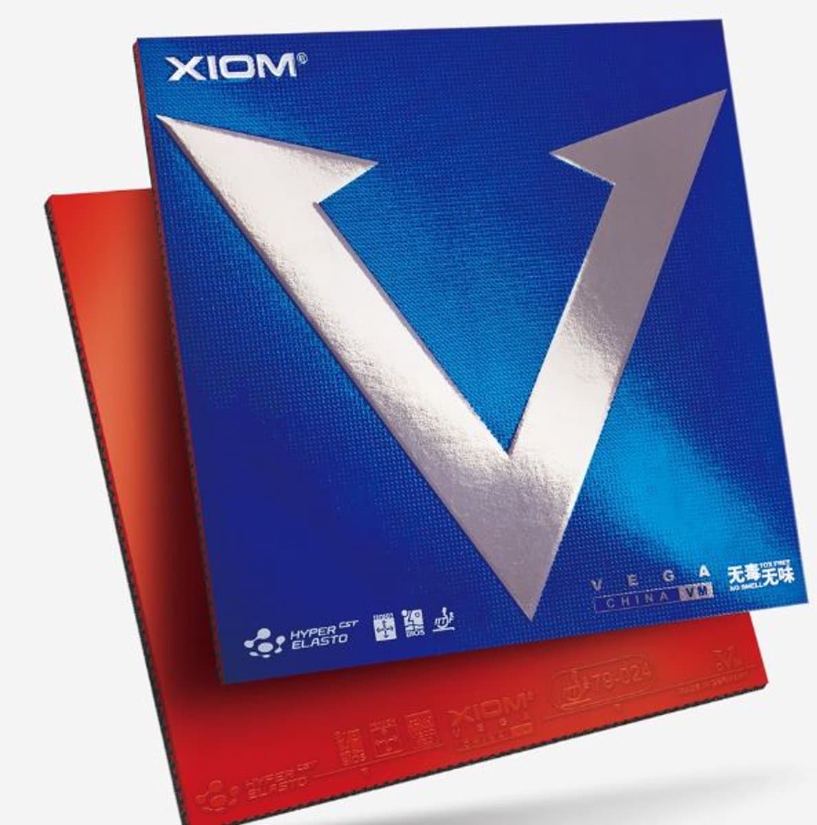Xiom Vega China - Rood - Max - Tafeltennis Rubbers