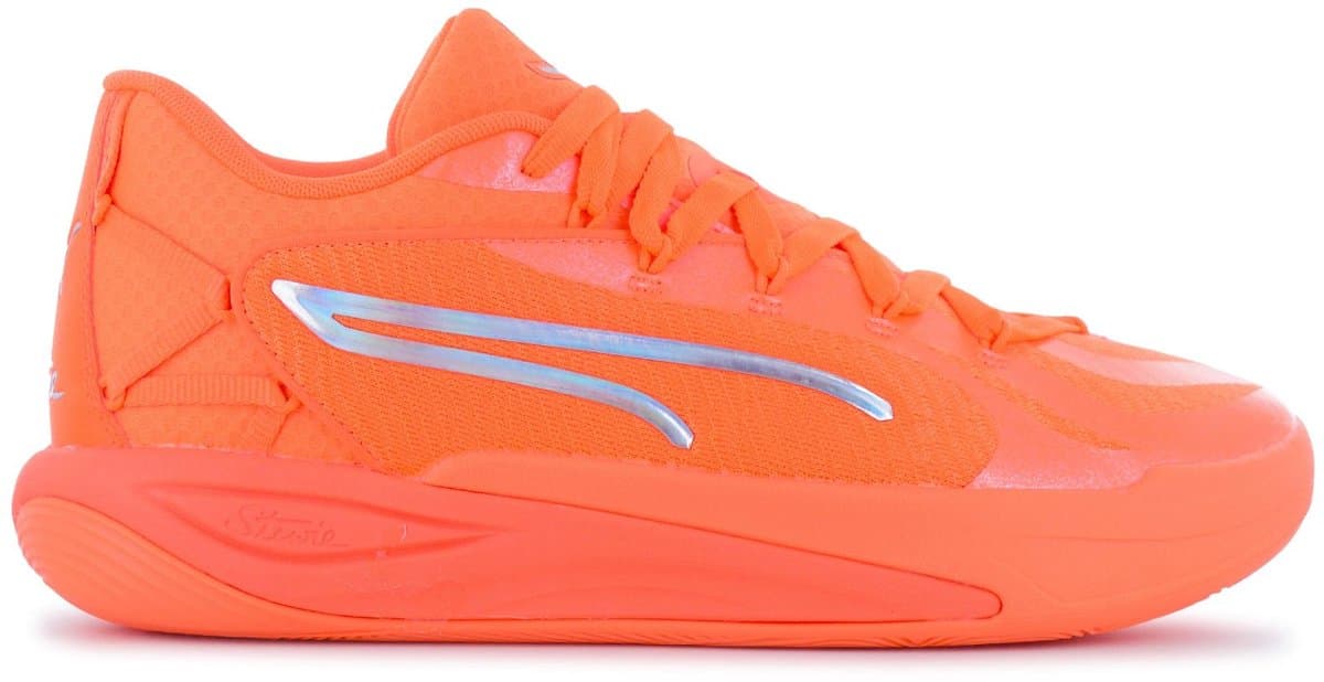 Puma Stewie 4 Flawless - Sneakers Basketball Schoenen Oranje 312172-04 , Maat: EU 43 UK 9