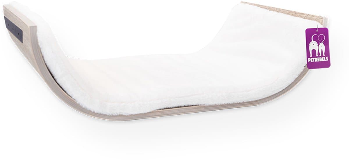 Petrebels Wandmeubel wandmontage Klimmuur Kat - Kattenmuur Curve 70-Old Grey - 70 x 20 x 35 cm