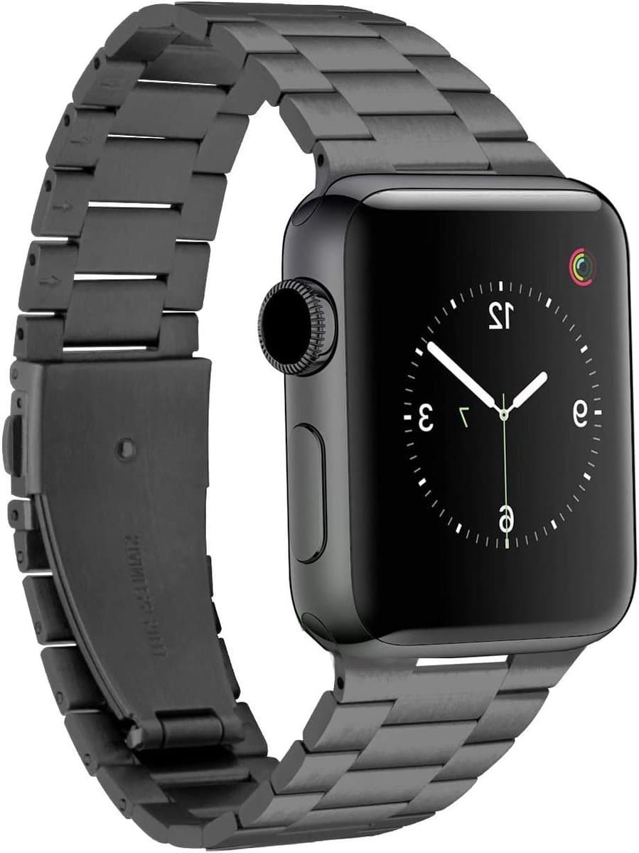 Sportieve roestvrijstalen horlogeband voor Apple Watch SE-serie 6 5 4 3 2 1 - 38mm 40mm 42mm 44mm - Unisex armband met luxe uitstraling
