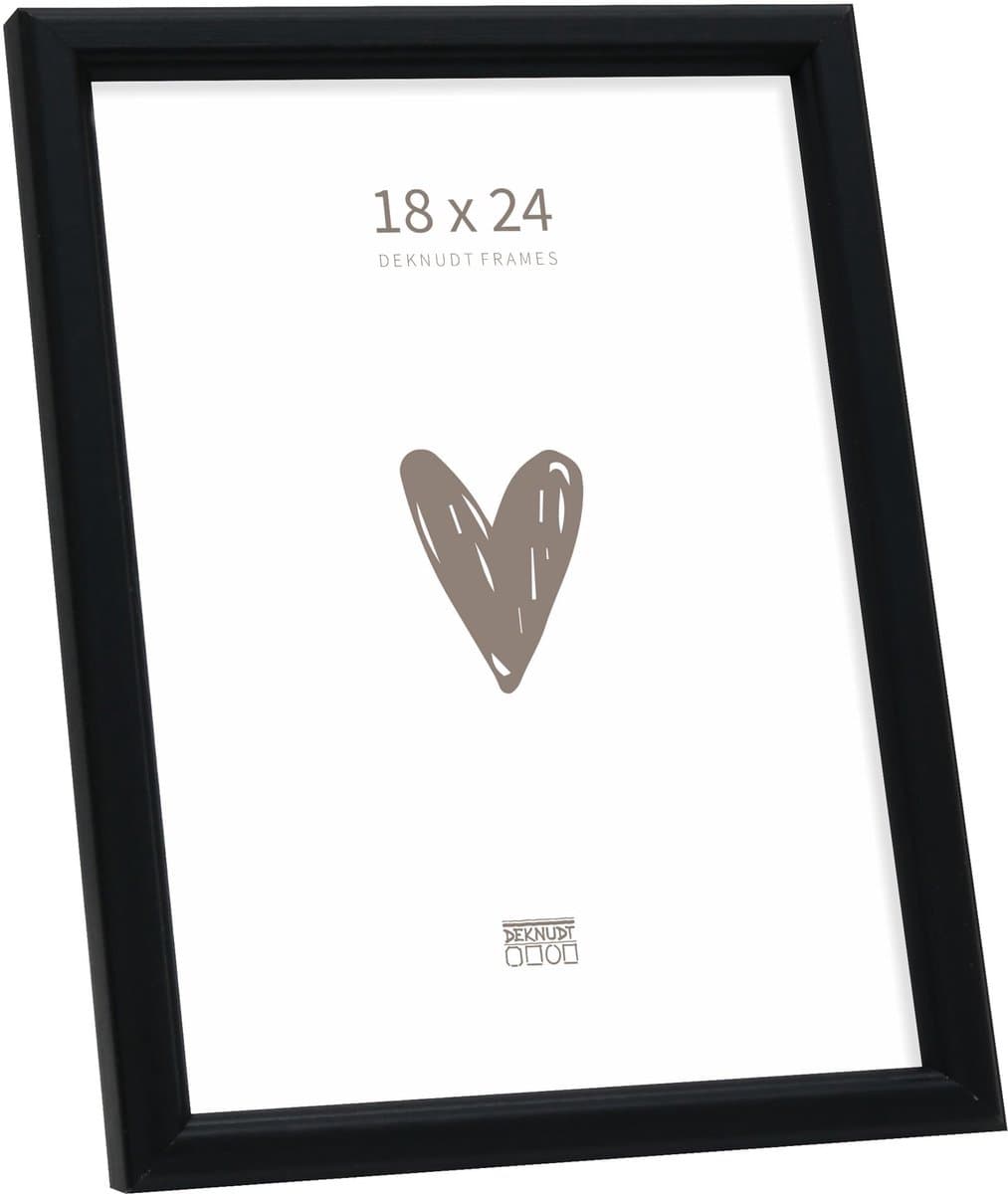 Deknudt Frames fotolijst S236K2 - zwart hout - voor foto: 18x24 cm