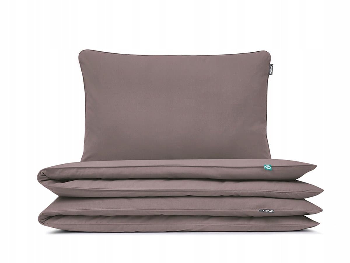 Basic Beddengoed Chocoladebruin 100x135 cm + 60x40 cm - 100% Katoen