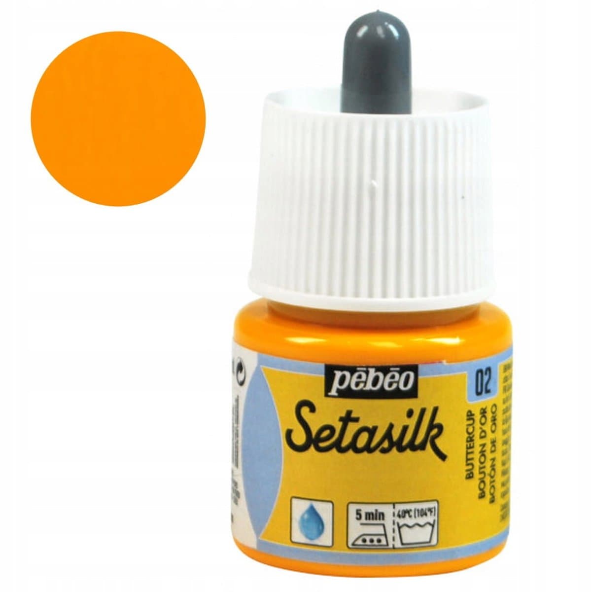 Pebeo Setasilk Zijde Verf 45ml - Boterbeker (Oranje)
