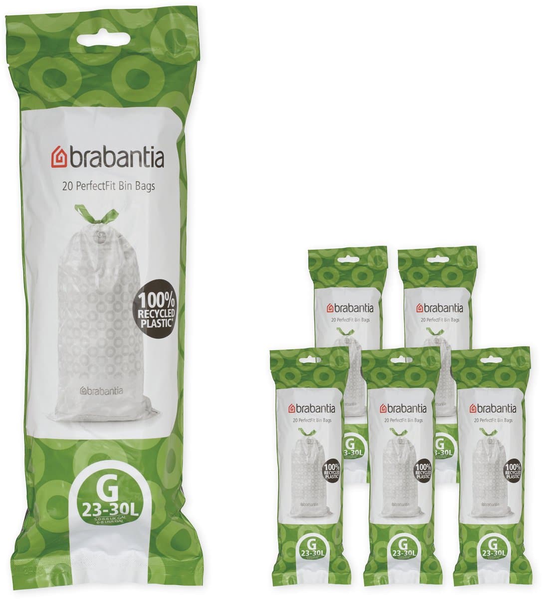 Brabantia Vuilniszakken Code G - 23-30 Liter (120 stuks)